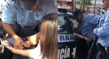 Captan en VIDEO arresto de mujer en Ciudad Obregón; acusan a policías municipales de exceso de fuerza