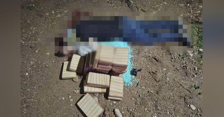 Encuentran a un asesinado a balazos en la carretera Culiacán-Eldorado; tenía paquetes de fentanilo