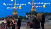¿Suegra entrometida? Mamá de la novia arruina propuesta de matrimonio en Torre Eiffel y se vuelve viral