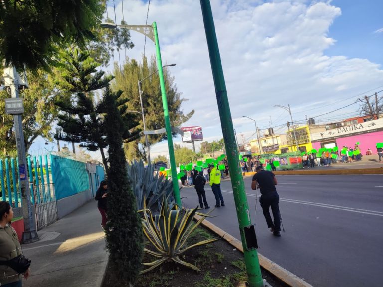Manifestación en Tláhuac
