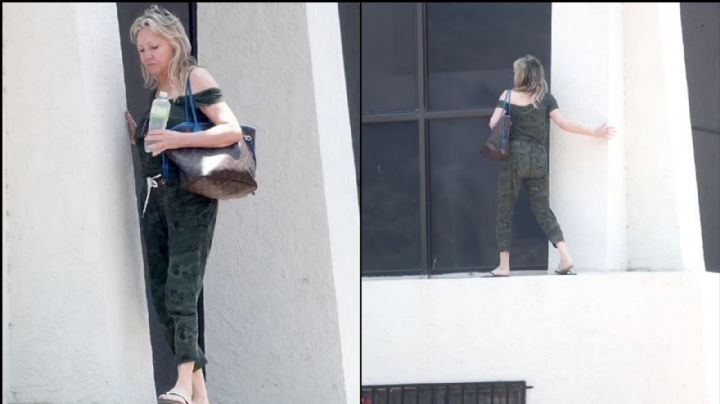 La actriz, Heather Locklear, camina erráticamente al borde de un edificio; temen por su salud mental