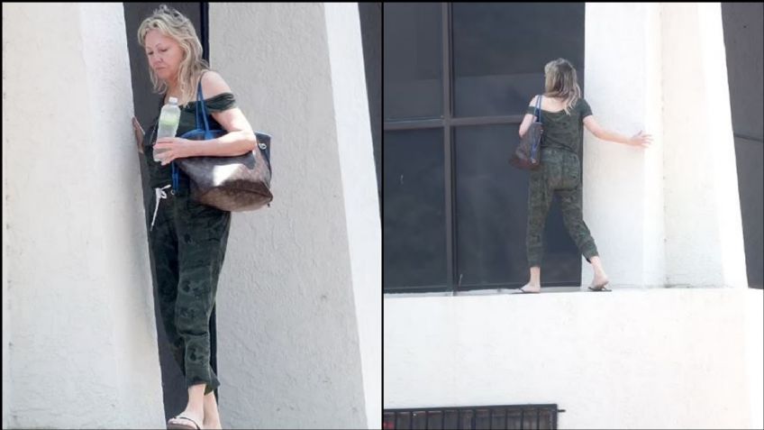 La actriz, Heather Locklear, camina erráticamente al borde de un edificio; temen por su salud mental