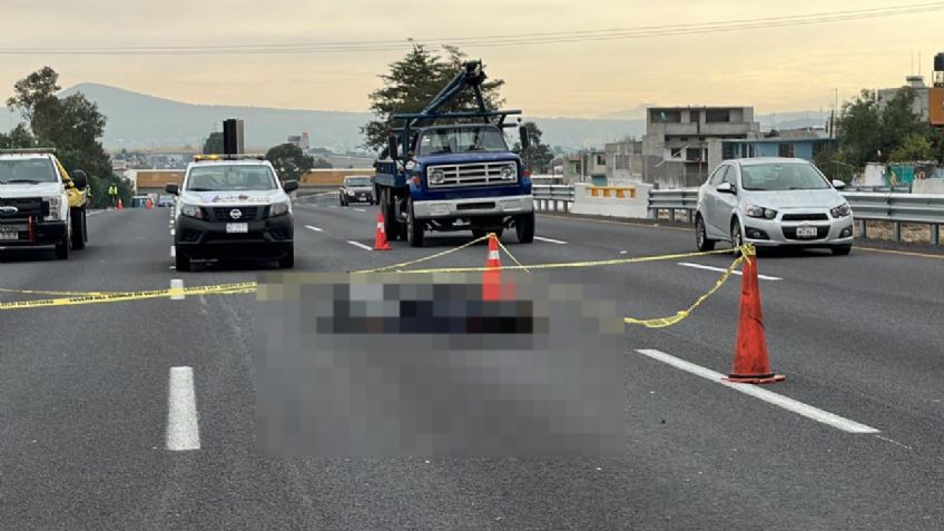 Tragedia en Tecámac: Motociclista muere tras derrapar en la México-Pachuca; su cuerpo queda regado