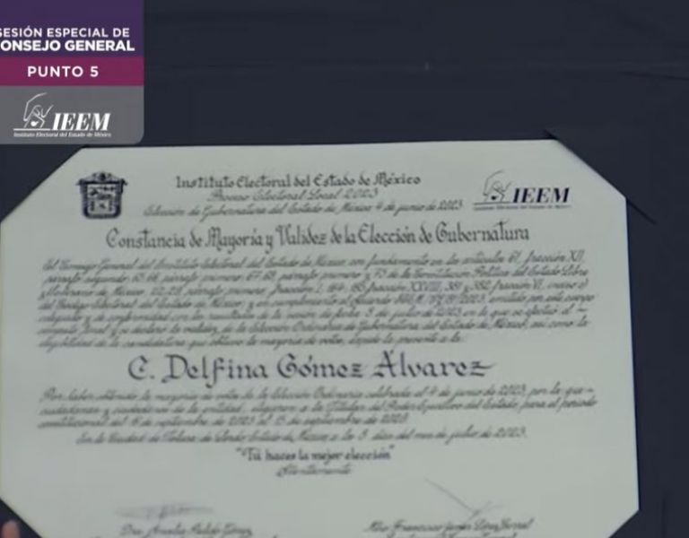 Delfina Gómez gobernadora