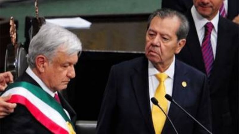 AMLO lamenta la muerte de Porfirio Muñoz Ledo. Foto: Internet