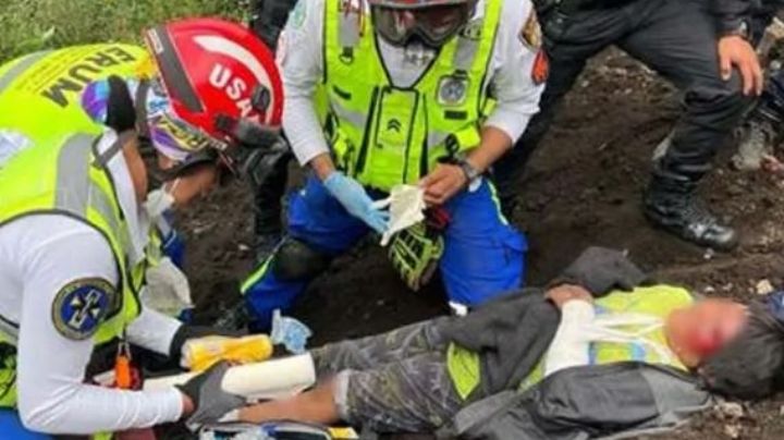 Menor cae al volcán Xitle en la CDMX y es rescatado en helicóptero: Está grave en el hospital