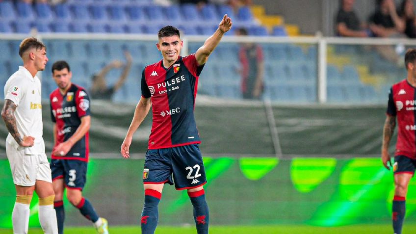 Johan Vásquez anota gol en su regreso triunfal con el Genoa; avanzan en la Copa