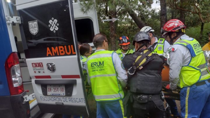 CDMX: Rescatan a hombre que cayó al cráter del volcán Xitle, en la alcaldía Tlalpan