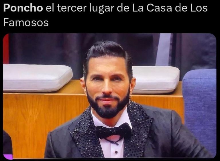 Poncho obtuvo el tercer lugar