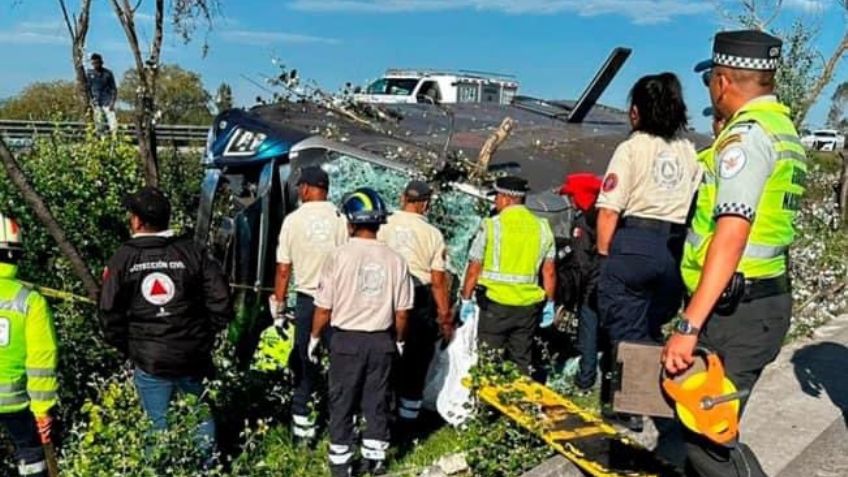 VIDEO: Fatal accidente vehicular en la autopista México-Querétaro deja 7 víctimas mortales