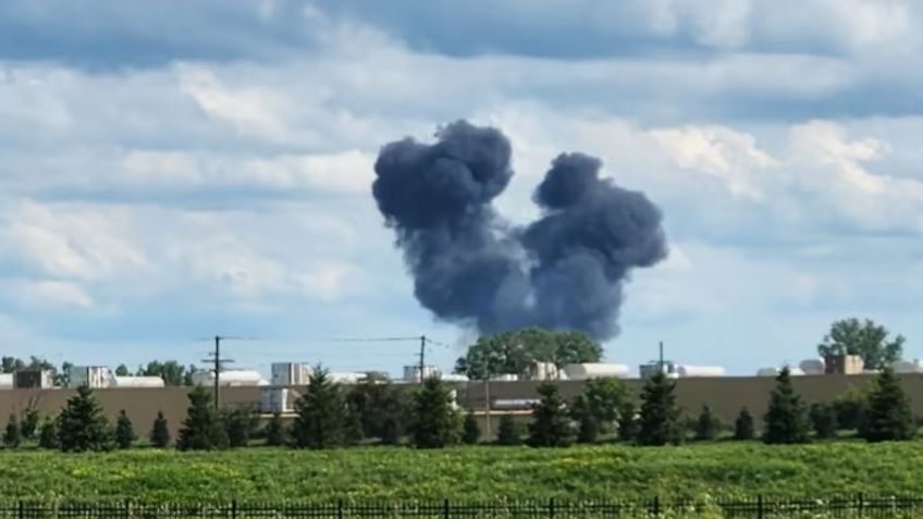 VIDEO: Avión de Combate se estrella durante espectáculo aéreo en Estados Unidos