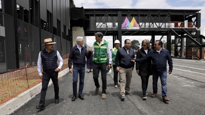 Así va el nuevo Trolebús Chalco-Santa Martha; Alfredo del Mazo supervisa la obra