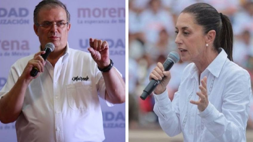 "Vamos arriba en las encuestas": Claudia Sheinbaum responde a acusaciones de Marcelo Ebrard