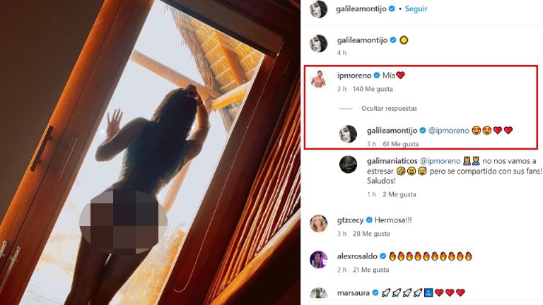 Galilea y su novio se comparten mensajes