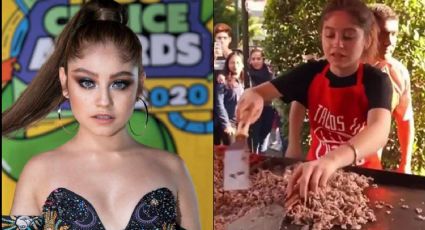 ¿Karol Sevilla está en quiebra? Captan a la actriz de 'Soy Luna' vendiendo tacos en la calle