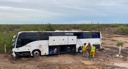 'Camionazo' se registra en Empalme: Chofer sale de camino y deja 9 personas lesionadas