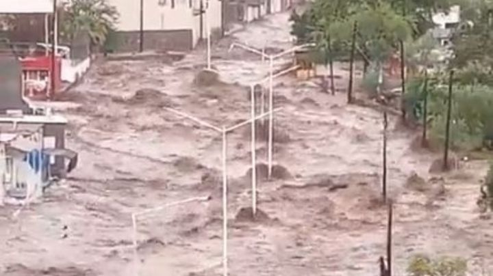 VIDEO: Las consecuencias del paso de 'Hilary' por Baja California Sur; destruye avenidas