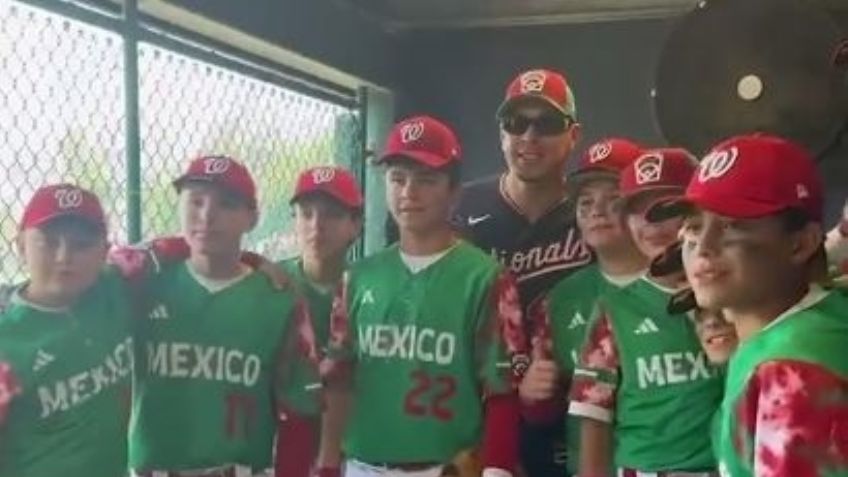 Joey Meneses sorprende a Selección Mexicana de Ligas Pequeñas con regalos