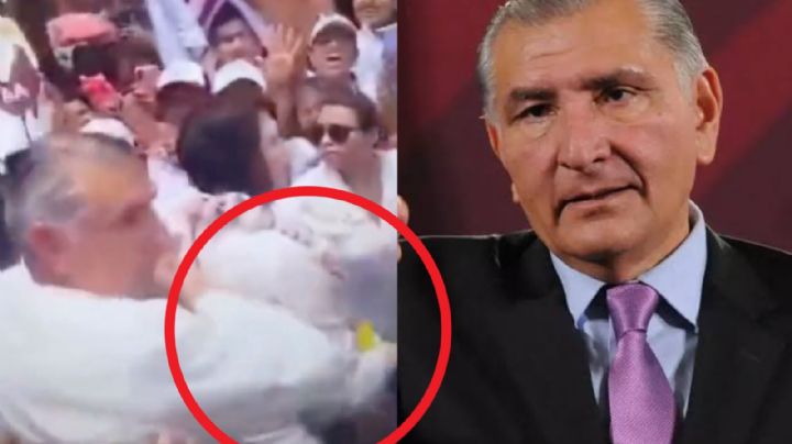 VIDEO: Adán Augusto López da fuerte codazo a diputada tabasqueña por este motivo