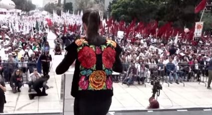 Claudia Sheinbaum abarrota el Monumento a la Revolución: "vamos arriba en las encuestas"