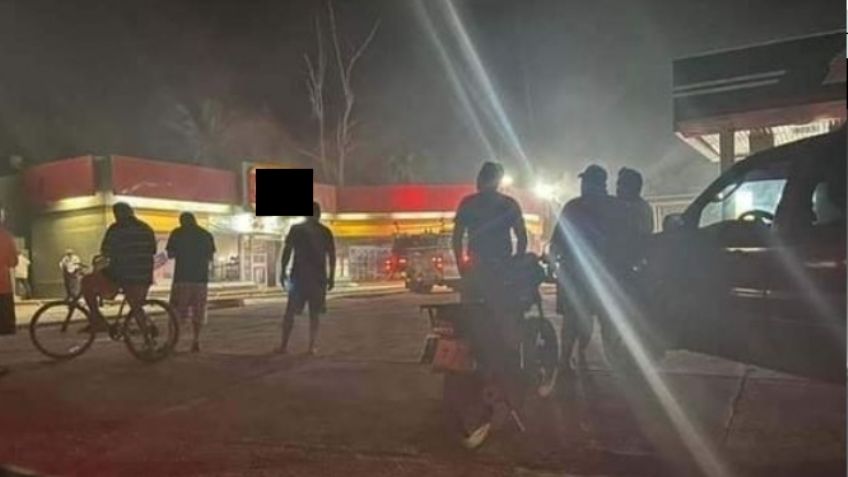 (FOTOS) Alerta en el Sur de Sonora: Hombres armados incendian tiendas en Guaymas