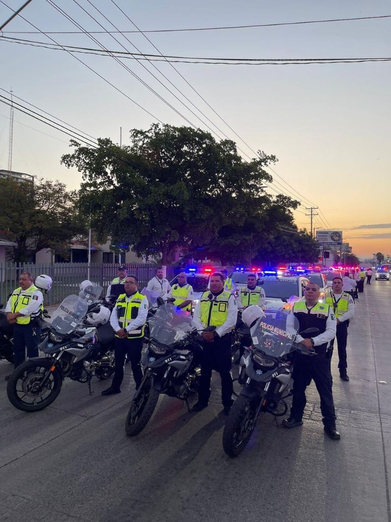 Operativo de 'Regreso a clases' en Hermosillo. Foto: Policía Municipal de HMO