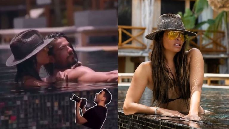 Galilea estuvo de vacaciones en Holbox