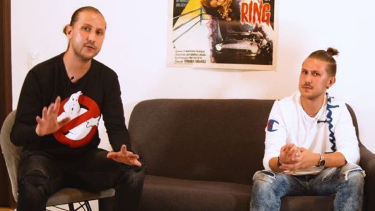 Diego y Paco, hijos de Matilde Obregón