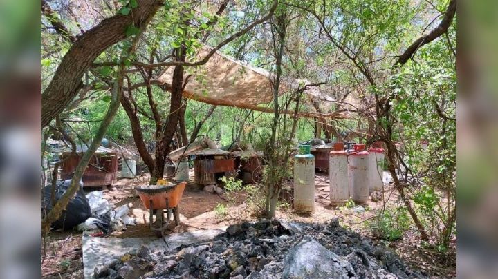 Ejército Mexicano y Guardia Nacional localizan un gran 'narcolaboratorio' en el municipio de Quiriego