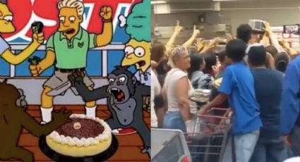 (VIDEO) De no creer: Tras polémica en Costco, clientes se pelean por alcanzar un pastel