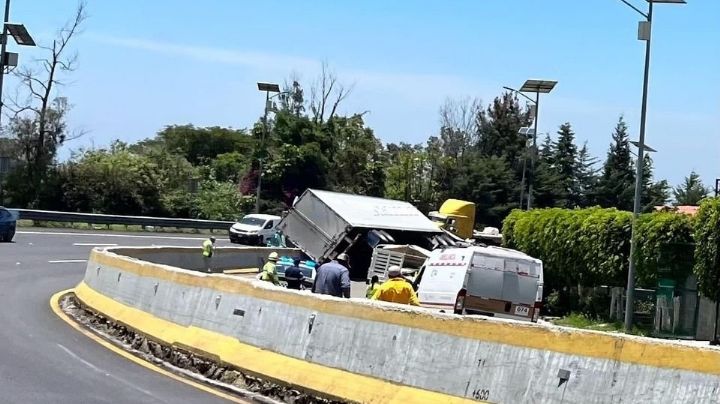 Imágenes fuertes: Captan momento exacto del accidente en la México-Cuernavaca; ocurrió en La Pera