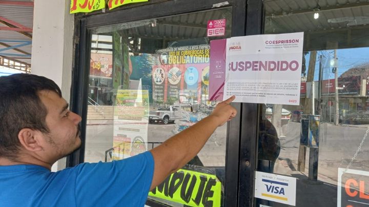 Clausuran supermercado en el Centro de Guaymas por insalubre, principalmente en área de carnes