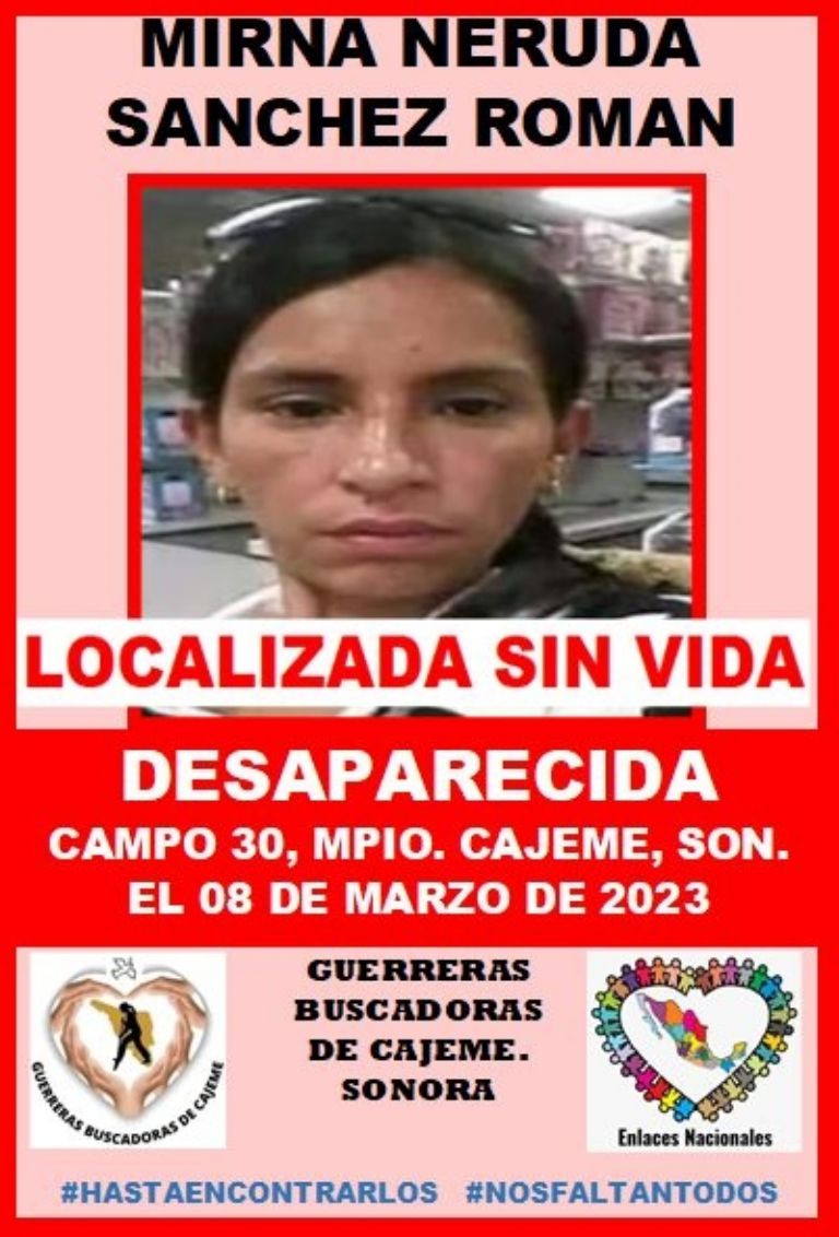 Hallan restos humanos en Cajeme, identifican a la víctima. Foto: Facebook