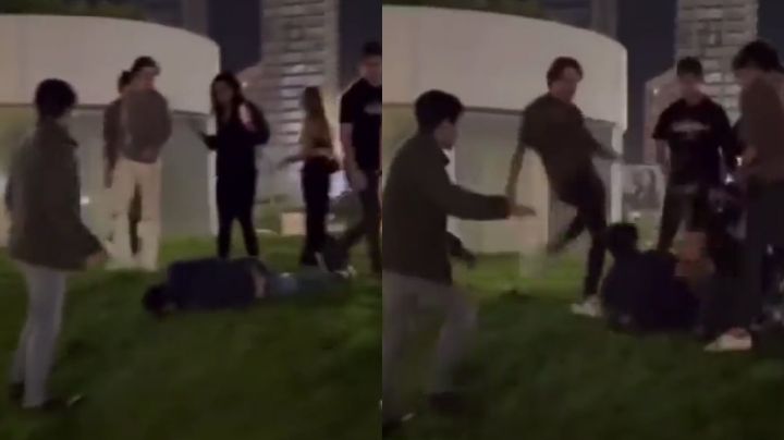 FUERTES IMÁGENES: Joven recibe brutal golpiza en Puebla; ya investigan a los responsables