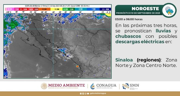 Pronóstico del clima para Sonora. Foto: Conagua