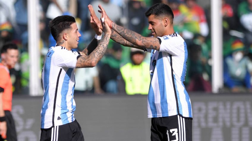 Argentina supera la altura de La Paz y vence a Bolivia sin Lionel Messi