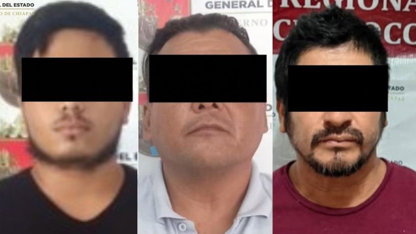 Arrestan en Chiapas a tres sujetos acusado de abusar de tres féminas, una de ellas menor