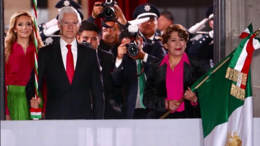 ¿Humillación al PRI? Por esta razón Delfina Gómez acompañó a Alfredo del Mazo en el Grito