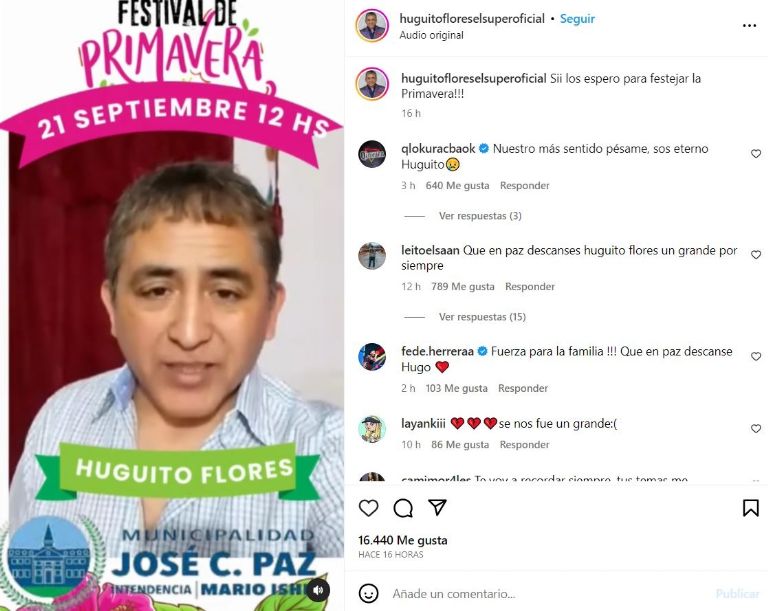 Huguito Flores grabó video antes de morir