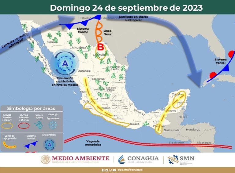 Un nuevo Frente Frío afectará el Norte de México