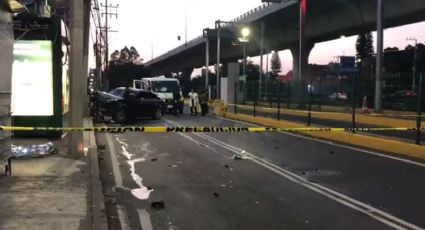 Caos en Periférico Sur tras mortal accidente de un motociclista en Gran Sur, en CDMX