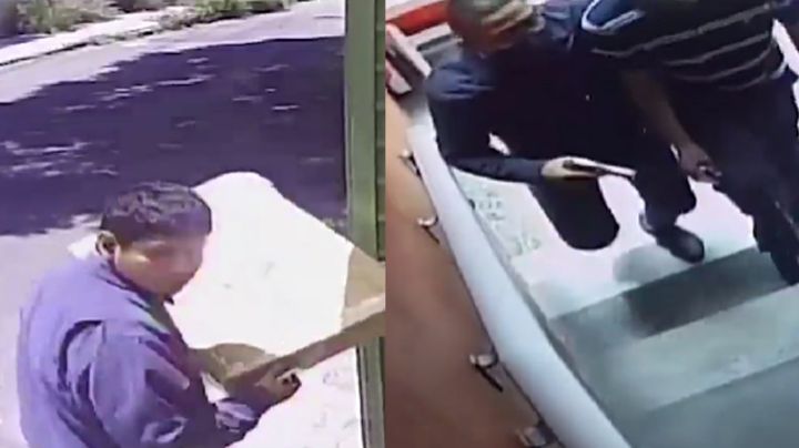 VIDEO: Captan a ladrones al asaltar a familia a mano armada; fingieron ser repartidores