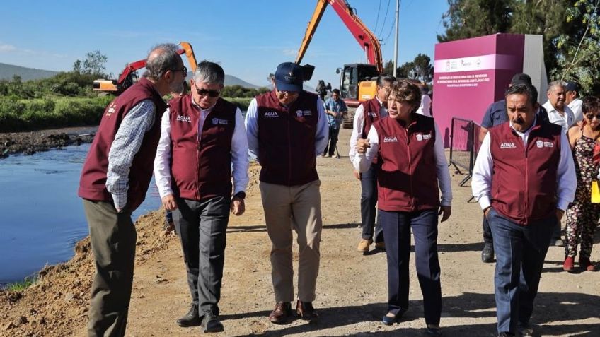 Delfina Gómez inicia con obras para prevenir inundaciones en Valle de Chalco y Tláhuac