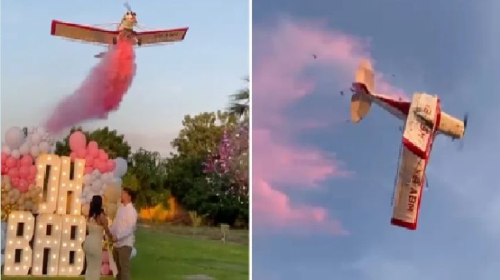 (VIDEO) Revelación de sexo de bebé en Sinaloa termina en tragedia: Avioneta choca y piloto muere