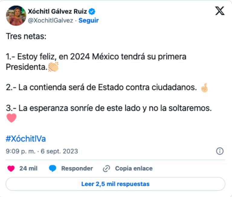 Xóchitl Gálvez 