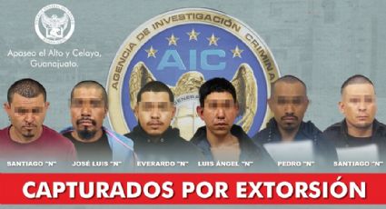 Caen seis miembros de grupo de extorsionadores en Guanajuato; amenazaban a comerciantes
