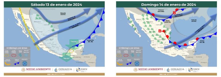 Pronóstico del clima para el fin de semana. Foto: Conagua