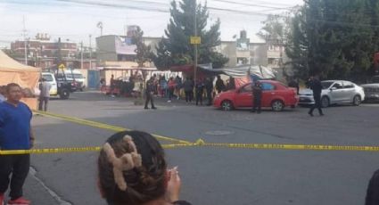 Sicarios armados ejecutan a balazos a pareja en tianguis de Coacalco; les dieron 10 tiros
