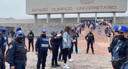 Implementan operativo de seguridad en Ciudad Universitaria por el Pumas vs Juárez