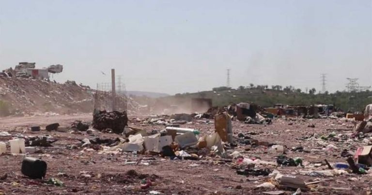 Hallan a bebé muerto en basurero de Culiacán. Foto: Twitter